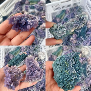 Wholesale Natural <strong>Grape</strong> Agate Specimen Cluster Healing Crystal Quartz Gemstone Craft for Decoration - Product Image 5