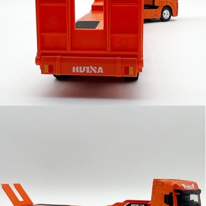 SJY-1730 Sanjoyo Modèle de camion tracteur à plateau en plastique à l'échelle 1:50, jouet véhicule 12 roues, cadeau - Product Image 6