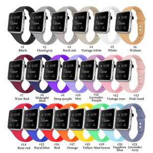 Bracelet de montre en silicone en caoutchouc mince de petite taille pour <span class=keywords><strong>Apple</strong></span> iWatch - Product Image 6