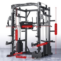 Smith Machine Power Rack, équipement de musculation à domicile, rack à squats, banc de musculation, crossover de câbles, équipement de fitness tout-en-un