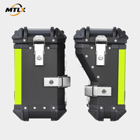 Boîtes latérales de moto en alliage d'aluminium renforcées, résistantes aux chocs et aux impacts, avec coins de protection renforcés