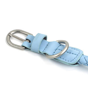 Benutzer definiertes neues Design Weiche PU-Leder geflochtene Hunde leine Hand gefertigte verstellbare Hunde halsband und Leine Set für Hunde gehen - Product Image 6