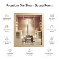 Cabine de sauna modulaire haut de gamme avec finition bois élégante et système de contrôle intelligent pour maisons de luxe et espaces commerciaux