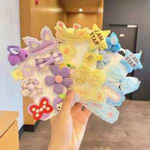 Fleur pour enfants épingle à cheveux coiffure petite fille mignon Animal cassé cheveux BB pince Super mignon tissu côté pince cheveux accessoires - Product Image 2