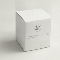 Boîte à parfum personnalisée en papier coton avec estampage à chaud, vernis UV sélectif et finition brumeuse – Emballage cadeau