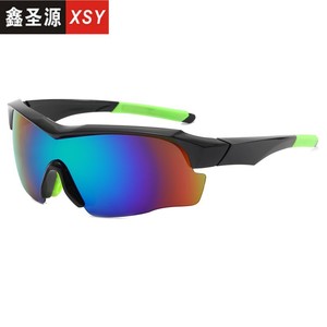 Xsy Men's Sports Sunglasses Polarized UV400 <b>Black</b> <b>Frame</b> For Cycling Outdoor Sports Windproof Sun Protection - Product Image 3