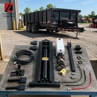 Kits de vérins hydrauliques à double effet chromés pour leviers de benne de 6 à 10 tonnes pour remorques