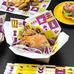 Custom Eco-Friendly Disposable Single-Sided PE Coated Food Burger Bakery Wrapping PaperGreaseproof Packaging <b>Placemat</b> - Product Image 2