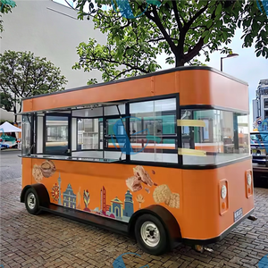 Chariot à hot-dogs électrique à quatre roues, <span class=keywords><strong>remorque</strong></span> alimentaire remorquable pour cuisine mobile, pour café, tacos, pizza, camion de crème glacée, restaurants - Product Image 2