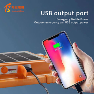Lámpara <span class=keywords><strong>LED</strong></span> <span class=keywords><strong>Solar</strong></span> de 60W con Gancho para Colgar, Recargable por USB, Linterna de Trabajo, Lámpara de Camping - Product Image 5