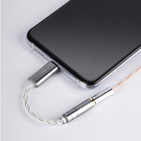 Câble de décodage audio portable sans perte NICEHCK NK1, câble mixte OCC et OCC plaqué argent, adaptateur DAC HiFi Type-C vers 3,5 mm
