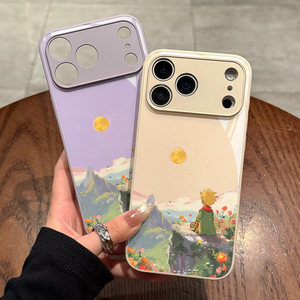 Coque de téléphone <span class=keywords><strong>Le</strong></span> <span class=keywords><strong>Petit</strong></span> <span class=keywords><strong>Prince</strong></span> du Coucher de Soleil pour iPhone 17 Pro Max, Nouvelle Protection Intégrale Unisexe Anti-chute en Verre Trempé - Product Image 5