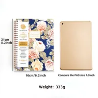 Carnet de notes personnalisé à spirales, A5, en cuir PU, couverture rigide en PVC, journal, agenda, impression thermique, école, entreprise, bureau, cadeau