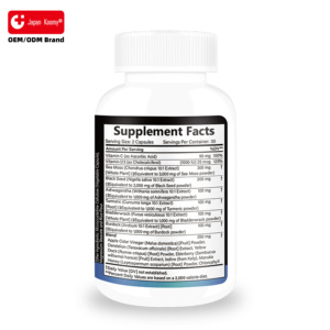 Cápsulas Personalizadas de Extracto de Musgo Marino con Aceite de Semilla Negra, Apoyo al Sistema Inmunológico, 60 Cápsulas, Suplemento de Musgo Marino - Product Image 6