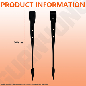 อุปกรณ์เสริมตัวถังเรือ Black Sillyshort Advance+ 560 มม. พร้อมอโนดสังกะสีป้องกันการกัดกร่อน รุ่น Efoil สำหรับเล่นเซิร์ฟ 560 มม. A - Product Image 6