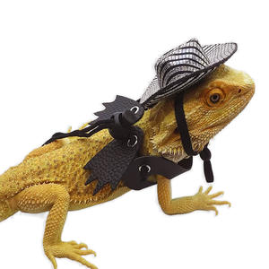 Lederen Verstelbaar Nylon Harnas Voor Baardagamen Reptielen Hagedissen Kleine Huisdieren - Product Image 2