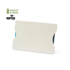 Portacarte RFID in fibra di grano, gadget sostenibili - Product Image 1