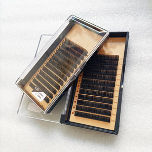 Extension de <span class=keywords><strong>cils</strong></span> en cachemire Logo personnalisé Plateaux à <span class=keywords><strong>cils</strong></span> en velours Cachemire noir mat Fournitures d'extension de <span class=keywords><strong>cils</strong></span> individuels - Product Image 6