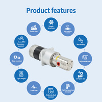 Micro-pompe à entraînement magnétique sans démontage 3 ml Rev 316L PEEK 57 sans balais pour la surveillance et l'échantillonnage continu en réacteur