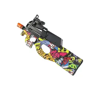 Большой P90 Электрический разбрызгиватель, игрушечный пистолет, граффити, цвет P90, мягкий гелевый разбрызгиватель, игрушечный пистолет для мальчика