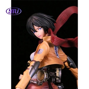 Attack on Titan Capitán Levi Figura Mikasa Ackerman Modelo DE ACCIÓN PVC para Fans Figura de colección Anime - Product Image 3