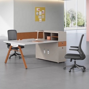 Hiện đại tối giản melamine mô-đun điều hành văn phòng máy trạm ngăn kéo máy tính bền bàn làm việc nhân viên vị trí phân vùng - Product Image 6