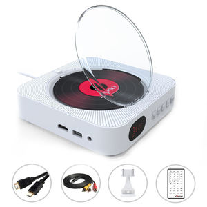 Reproductor de CD Portátil Cuadrado con Bluetooth 5.0, Radio FM, Control Remoto, Altavoz Doble, Batería Recargable, Decoración para el Hogar, Aprendizaje de Inglés - Product Image 2