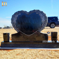 <strong>Best</strong> <strong>Selling</strong> High Quality Popular Design Natural Black Granite Marble Heart Shaped Headstone <strong>Tombstone</strong>
