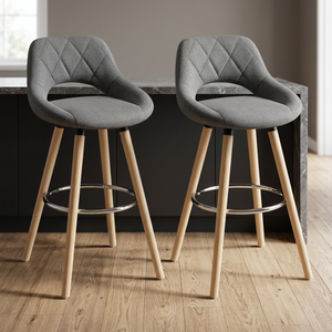 Factory Wholesale Modern Fabric Light Luxury Style <b>High</b> Back Lounge Counter <b>Chairs</b> Bar-Stool Swivel Height Adjustable Metal Legs - Product Image 4