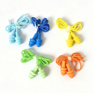 Bouchons d'oreilles en silicone souple personnalisés avec logo NRR 25 dB pour <span class=keywords><strong>chantier</strong></span>, <span class=keywords><strong>protection</strong></span> <span class=keywords><strong>auditive</strong></span> contre le bruit fort - Product Image 1