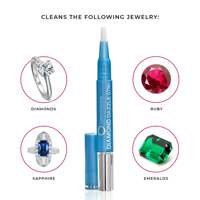Connaisseurs Portable Diamant Dazzle Stick Pierre Précieuse Outil De Nettoyage Liquide Brosse pour Bijoutiers Anneaux De Mariage En Plastique