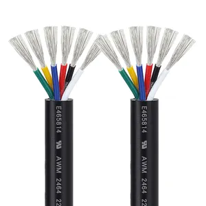 6core cable ul2464 22awg power cable pvc insulated wire 5.8mm for Signal wire