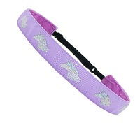 Serre-têtes licorne mignons antidérapants pour filles, bandeaux de sport ajustables à paillettes, accessoires de yoga et de danse pour enfants