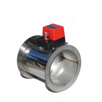 304 acier inoxydable circulaire scellé vanne d'air rond papillon amortisseur vanne de commande électrique pour conduit déflecteur de fumée