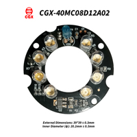 Panel de Visión Nocturna Infrarroja IR 850nm 940nm para Cámara de Seguridad CCTV, Placa PCBA con Sensor Fotosensible, Personalizable ODM