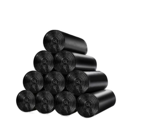 Bán Buôn Đen Rác <span class=keywords><strong>Bin</strong></span> Liners Lớn Thân Thiện Với Môi Pe T-Shirt Thùng Rác Túi Trên Cuộn Cho Hộ Gia Đình Vest <span class=keywords><strong>Bin</strong></span> - Product Image 3