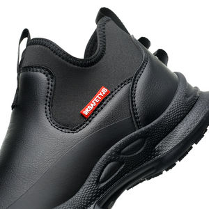 Zapatos de Chef JB926, Impermeables, Antideslizantes, de Goma, con Drenaje Rápido, Cuero Premium, Plantilla de Doble Capa de Alta Elasticidad para Cocina - Product Image 6