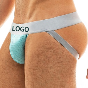 Sous-vêtements pour hommes <span class=keywords><strong>2022</strong></span> Offre Spéciale Sexy creux string respirant hommes G-string pantalon <span class=keywords><strong>Boxer</strong></span> maille Bikini tongs hommes sous-vêtements Gay - Product Image 2