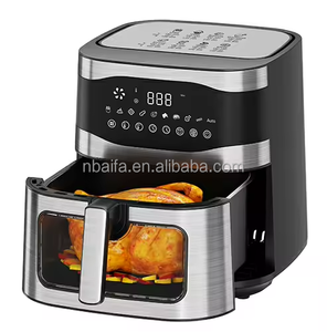 Aifa Nồi chiên không khí inox lớn 9L với cửa sổ xem lớn Nồi chiên không khí thông minh kỹ thuật số 12 đặt trước giỏ không dính 7L Air frier - Product Image 3