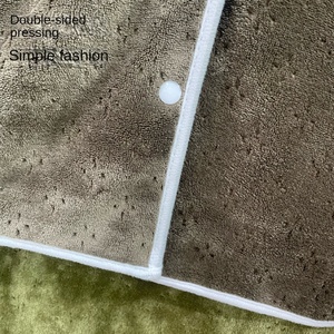 Miqijia Serviette <span class=keywords><strong>de</strong></span> <span class=keywords><strong>Bain</strong></span> Chaude et Épaisse en Polaire Corail Couleur Unie Séchage Rapide <span class=keywords><strong>pour</strong></span> Femme <span class=keywords><strong>Adulte</strong></span>, Châle Portable <span class=keywords><strong>pour</strong></span> la Maison et le Bureau - Product Image 3