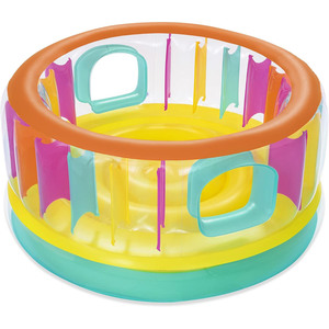 Inflatable Bouncy Castle Toy Playground For Children Indoor Jumping Bed Lemon Yellow PVC Material Unisex Play Castle - Product Image 5