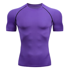 T-shirt léger à manches courtes pour hommes, séchage rapide et respirant pour la course et l'entraînement sportif. - Product Image 3