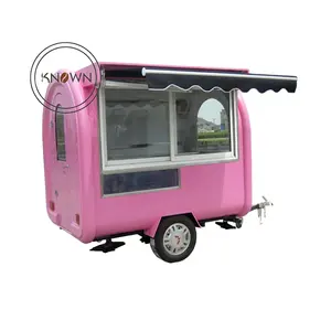 OEM不锈钢热狗食品推车出售欧洲移动食品货车拖车定制冰淇淋餐饮汽车食品卡车