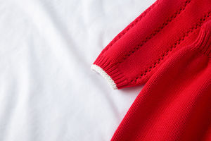 Barboteuse à bulles pour bébé, <span class=keywords><strong>combinaison</strong></span> pour nouveau-né, ensemble en <span class=keywords><strong>Crochet</strong></span> pour filles, manches longues, vêtements en tricot, barboteuse pour bébé, automne hiver - Product Image 5