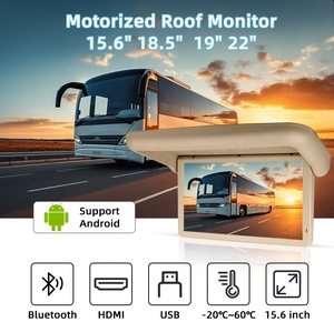 Bán buôn 15.6 "xe buýt TV màn hình Quá Cảnh hiển thị trên không giải trí màn hình thương mại Giao thông vận tải cơ giới lật xuống màn hình - Product Image 2