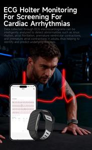 2026 KR96 PRO Smart Band Sleep Tracker Heart Rate Monitor Multiple Exercise Modes Health <b>Bracelet</b> Screenless Fitness Tracker - Product Image 4