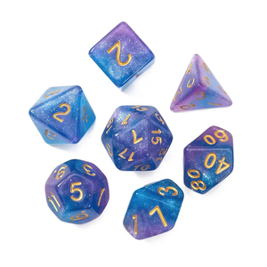 Set di 7 Dadi Galassia Stellata per Giochi di Ruolo RPG DND Draghi e Dungeon - Product Image 5