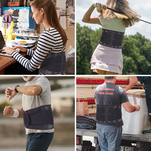 Cintura totalmente elástica con placa de cintura sobresaliente, faja de fijación elástica y transpirable en la espalda - Product Image 2