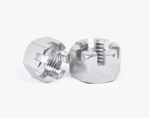 Prix usine OEM DIN935 Écrou à queue hexagonal rainuré en acier inoxydable zingué galvanisé - Product Image 6