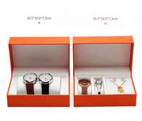 Vente en gros d'usine FORTE coffret cadeau coffret de luxe personnalisable avec logo en cuir artificiel pour montre, bague et collier coffret cadeau avec nouveau logo boîtes à bijoux